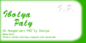 ibolya paly business card